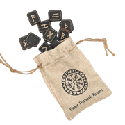 Elder Futhark Runes in Coal